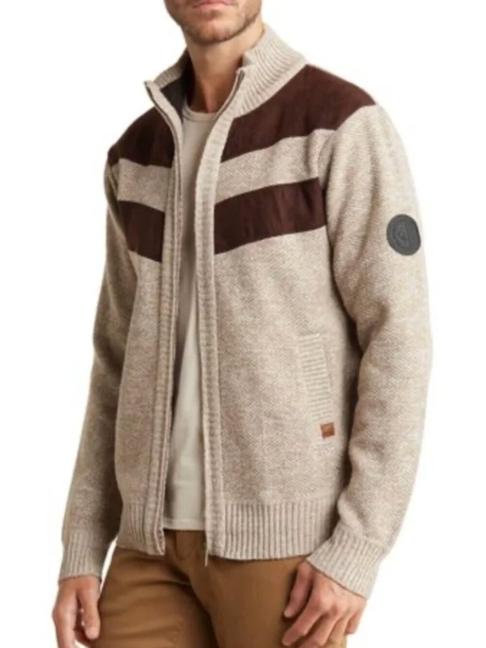 Buffalo David Bitton Westony Fleece-Lined Sweater Jacket size S